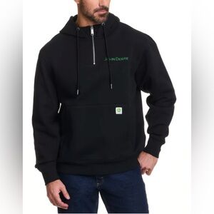 John Deere Men's Quarter Zip Hoodie